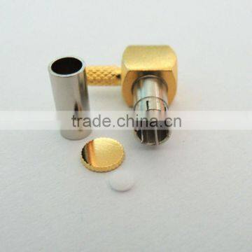 CRC9 right angle male RF coaxial connector 6# for mobile phone