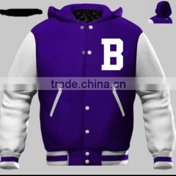 Letterman Jacket with Hood