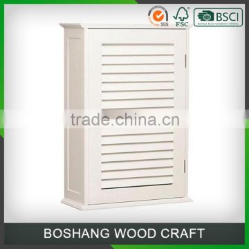 modern design white bathroom cabinet with shutter