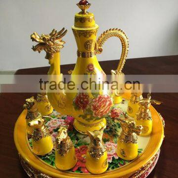 12 Zodiac Yellow Ceramic Wine Cups,artistic Ceramic Cup photo-4