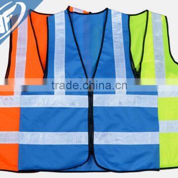 High-grade sanitation work clothes Reflective vest greening garden cleaners reflective zipper vest