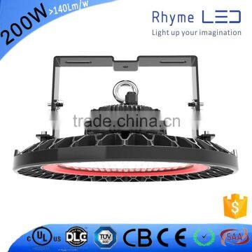 Motion sensor / 1-10V dimming / DALI control 300W 240W 200W ufo led high bay light with lens for antiglare