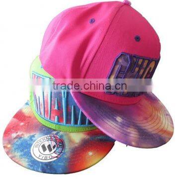 flat brim sublimation printing snapback cap,hiphop cap,flat brim baseball cap