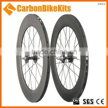 TW88T 88mm Cycle Carbon Fixed Gear Carbon Spoke Single Wheels