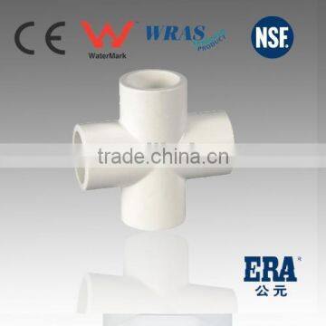 PVC pressure fitting PVC SCH40 Cross, PVC fitting