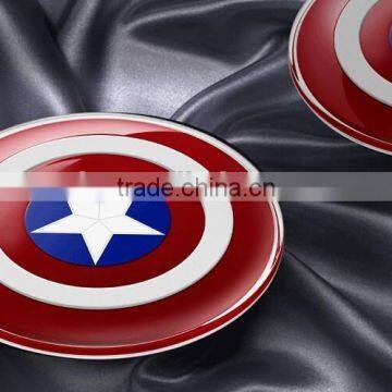 Captain America Wireless Charger Mobile Phone Chargers for Samsung S6