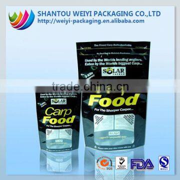 custom printing stand up four edge-sealing pet food packaging bags