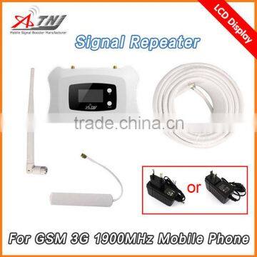 Real Smart LCD Display 1900mhz mobile signal booster /3G signal repeater amplifier Suit for North America For 2G 3G