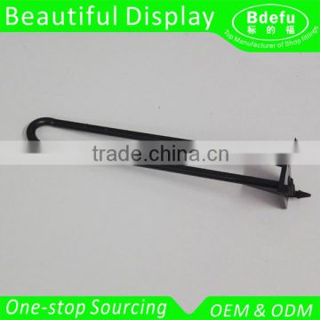 Black Plastic U-shape Hook for Paper Display Rack