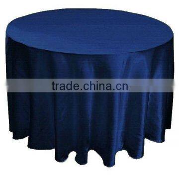 Navy blue satin round table cloth/table cover for weddings