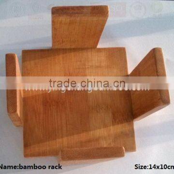 bamboo coaster mat display rack