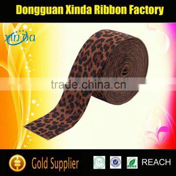 Popular High Strength Fold Over Leopard Printed Elastic Band                        
                                                Quality Choice