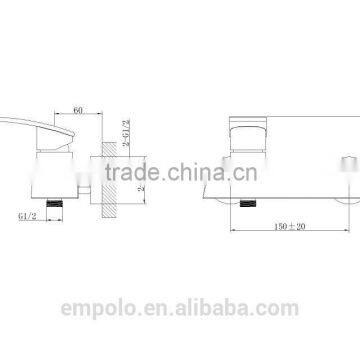 Surface Mounted Bathroom Waterfall Bathtub Faucet 05 4101 photo-2