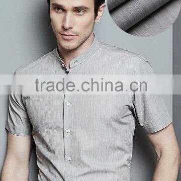 Men's Casual Business Short Neck Short Sleeve Cotton Shirts photo-2