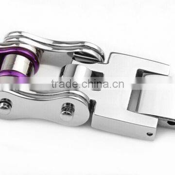 Wholesale Stainless Steel Biker Chain Bracelet Cool Unisex Purple Motorcycle Biker Chain Bracelets photo-4