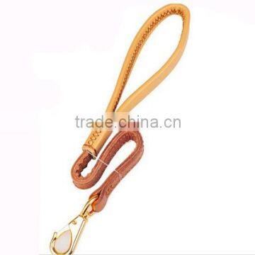 Pet leash New Genuine Leather Handle Leash Snap Walking Dog Pet Rope