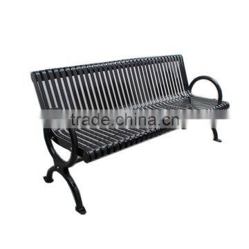 18-year customization manufacture experience metal urban furniture powder coated steel park bench