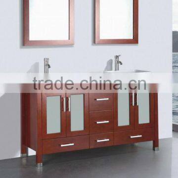 Market Hot Sell Double Sink Modern Bathroom Cabinet Set MJ-3001