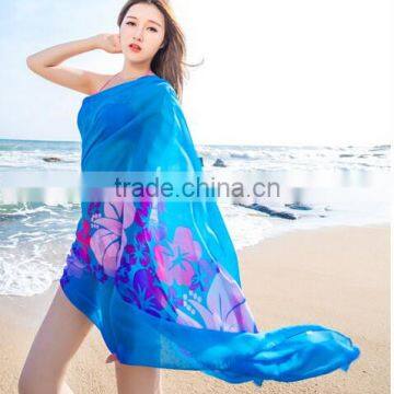 Beach Chiffon Wrap hawaiian Sarong Skirt Bikini Cover up Scarf