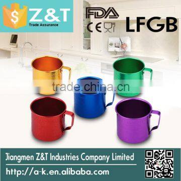 Colorful drinking cup aluminum camp cups