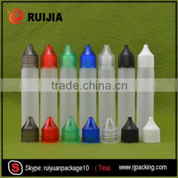 cheap round empty pe shape unicorn e liquid plastic long thin dropper bottle guangzhou ruijia