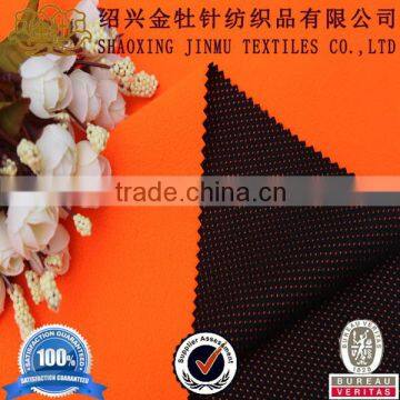 Polar fleece fabric bonded breathable film and knit mesh fabric for winter jacket