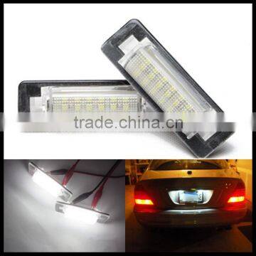 LED Number License Plate Lamps OBC Error Free 18 LED For Mercedes Ben z W210 W202 E300 E55 C230 C43