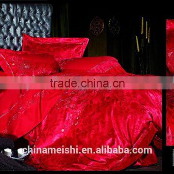 6 PCS high quality low price oriental style royal silk bedding set