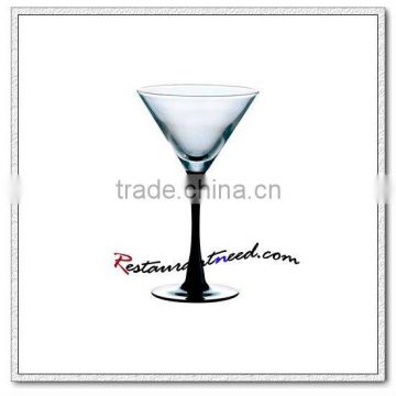 D168 170ml Black Stem Cocktail Glass