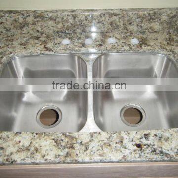 Undermount Double Bowl with Rim Stainless Steel Kitchen Sink