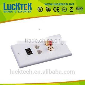 Multifunction Network/AV Wall Faceplate