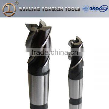 HSS super hard end mill with morse Taper Shank with high-precision, workpiece fro Aluminium Alloy