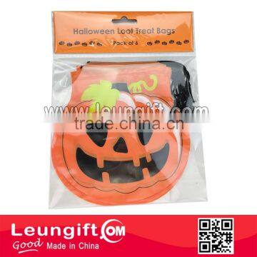 Halloween Drawstring Jack O lantern Bag CPP plastic loot Cello Treat Bag