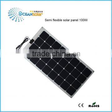 Hot sale 20W 30W 50W 75W 100W high efficient flexible Solar Panel,Sunpower solar panels price China by Factory directly