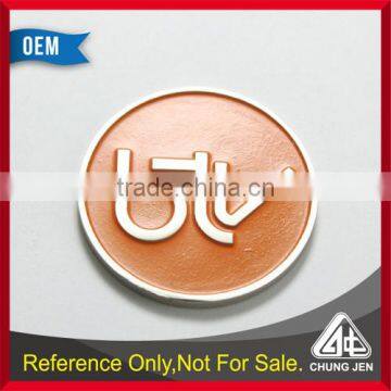 Best Selling Embossed Laser Logo Cheap Pound Silver Trolley Token Maker