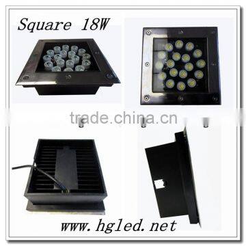 IP68/ 18W Square LED Inground Lamp/ Underground Light