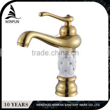 Great durability bathroom gold/rose gold basin faucet