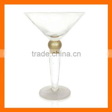 Hand blown thick stem martini glass,cocktail glass