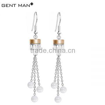 2014 new products stainless steel ceramic hoop earrings for woman China supplier