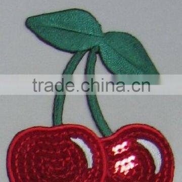 Sequin Embroidery Cherry
