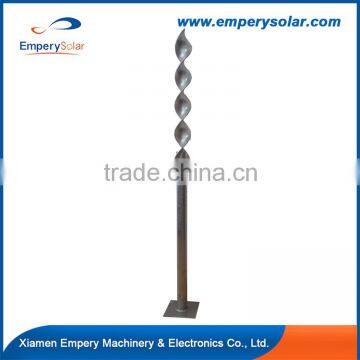 OD48*1200mm Sliver Helical solar screw ground anchor