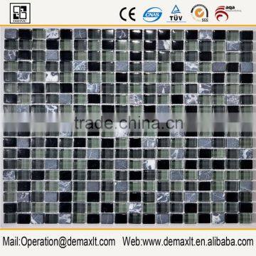 demax factory of tiles mosaic glass in China wall art decor glass mosaic tile