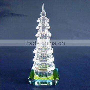 Antique Imitation Crystal Pagoda Model For China Xi`an Souvenir