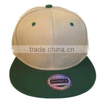 Classic unique plain print fabric flat brim snapback caps