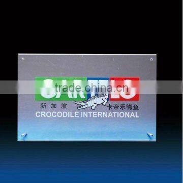 Custom shaped acrylic plate