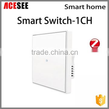 Zigbee smart WIFI controlled light switch, full touch smart switch at home