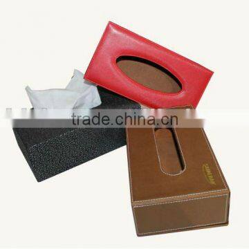 2015new-style elegat pu wooden paper napkin/tissue box