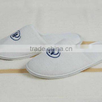 cotton hotel slipper,cotton terry slippers,white hotel slippers