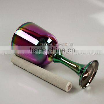 Purple Titanium Quartz Crystal Singing Grail Bowl With Handle or Stand and Seven Color photo-6
