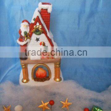 hot sale christmas house tea light candle holder